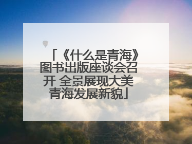 《什么是青海》图书出版座谈会召开 全景展现大美青海发展新貌