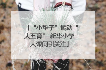 “小垫子”撬动“大五育” 新华小学大课间引关注