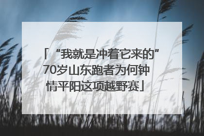 “我就是冲着它来的” 70岁山东跑者为何钟情平阳这项越野赛