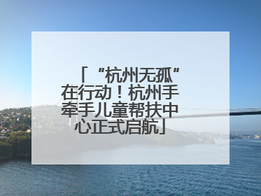 “杭州无孤”在行动！杭州手牵手儿童帮扶中心正式启航
