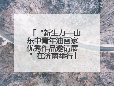 “新生力—山东中青年油画家优秀作品邀请展”在济南举行