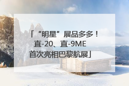 “明星”展品多多！直-20、直-9ME首次亮相巴黎航展