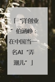 “洋创业”伯涵峥：在中国当一名AI“弄潮儿”