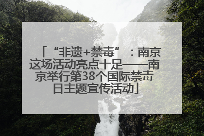 “非遗+禁毒”：南京这场活动亮点十足——南京举行第38个国际禁毒日主题宣传活动