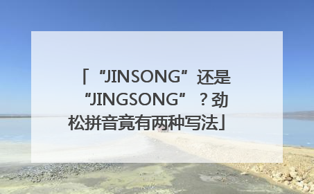 “JINSONG”还是“JINGSONG”？劲松拼音竟有两种写法