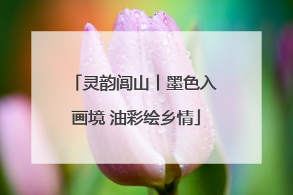 灵韵闾山丨墨色入画境 油彩绘乡情