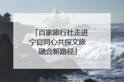 百家旅行社走进宁夏同心共探文旅融合新路径