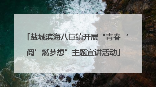 盐城滨海八巨镇开展“青春‘阅’燃梦想”主题宣讲活动