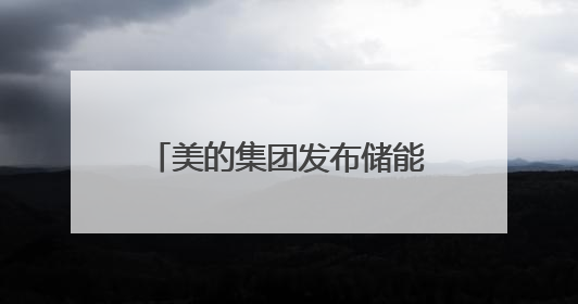美的集团发布储能、热泵和AI战略