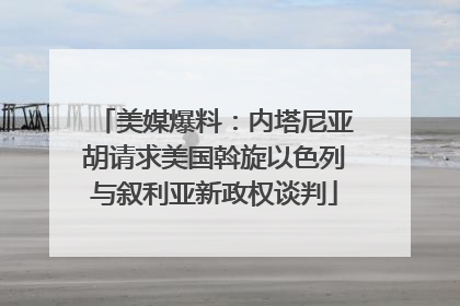 美媒爆料：内塔尼亚胡请求美国斡旋以色列与叙利亚新政权谈判