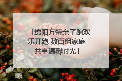 绵阳方特亲子跑欢乐开跑 数百组家庭共享温馨时光