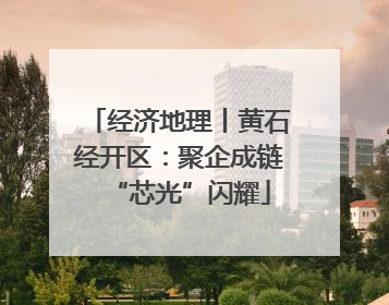 经济地理丨黄石经开区：聚企成链“芯光”闪耀