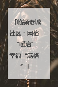 临颍老城社区：网格“暖治” 幸福“满格”