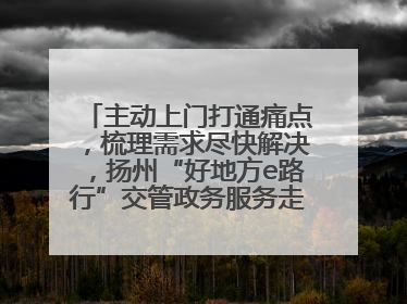 主动上门打通痛点，梳理需求尽快解决，扬州“好地方e路行”交管政务服务走进规上企业