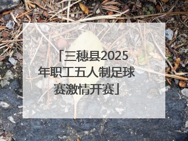 三穗县2025年职工五人制足球赛激情开赛