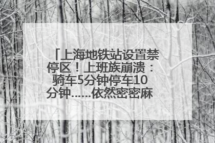 上海地铁站设置禁停区！上班族崩溃：骑车5分钟停车10分钟……依然密密麻麻无从下脚？