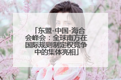 东盟-中国-海合会峰会：全球南方在国际规则制定权竞争中的集体亮相