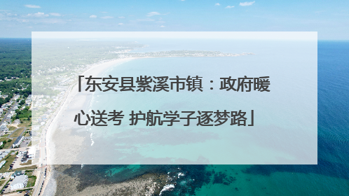 东安县紫溪市镇：政府暖心送考 护航学子逐梦路