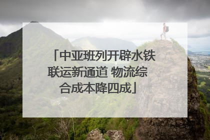 中亚班列开辟水铁联运新通道 物流综合成本降四成
