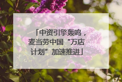 中资引擎轰鸣，麦当劳中国“万店计划”加速推进