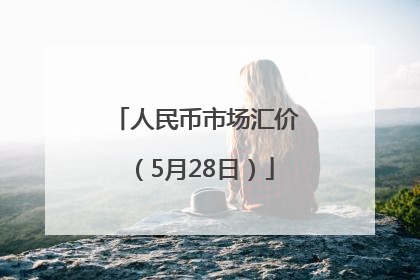 人民币市场汇价（5月28日）