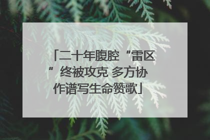 二十年腹腔“雷区”终被攻克 多方协作谱写生命赞歌