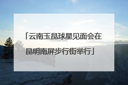 云南玉昆球星见面会在昆明南屏步行街举行