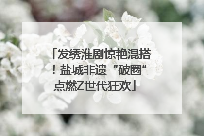 发绣淮剧惊艳混搭！盐城非遗“破圈”点燃Z世代狂欢