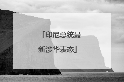 印尼总统最新涉华表态