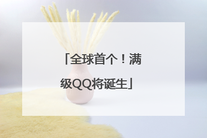全球首个！满级QQ将诞生