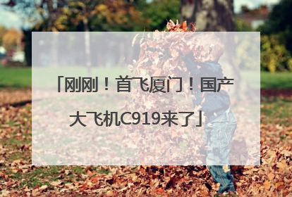 刚刚！首飞厦门！国产大飞机C919来了