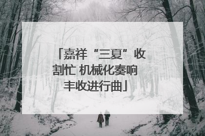 嘉祥“三夏”收割忙 机械化奏响丰收进行曲