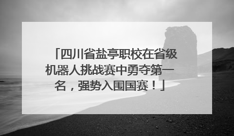 四川省盐亭职校在省级机器人挑战赛中勇夺第一名，强势入围国赛！