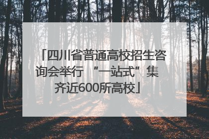 四川省普通高校招生咨询会举行 “一站式”集齐近600所高校