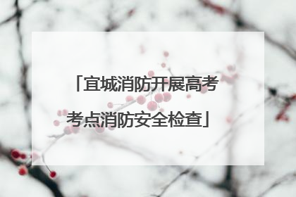 宜城消防开展高考考点消防安全检查