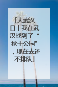 大武汉一日︱我在武汉找到了“秋千公园”，现在去还不排队