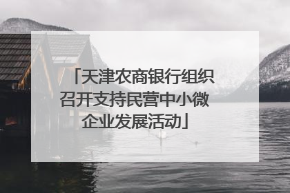 天津农商银行组织召开支持民营中小微企业发展活动