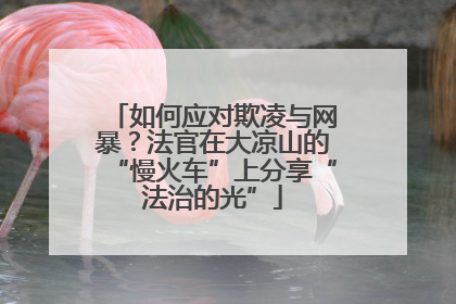 如何应对欺凌与网暴？法官在大凉山的“慢火车”上分享“法治的光”