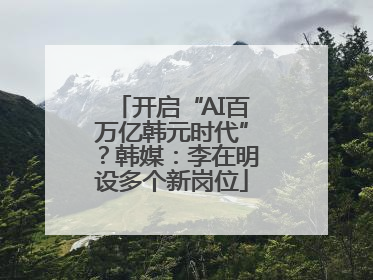 开启“AI百万亿韩元时代”？韩媒：李在明设多个新岗位
