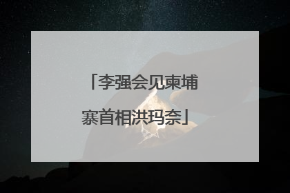 李强会见柬埔寨首相洪玛奈