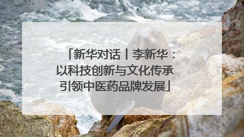 新华对话丨李新华：以科技创新与文化传承引领中医药品牌发展