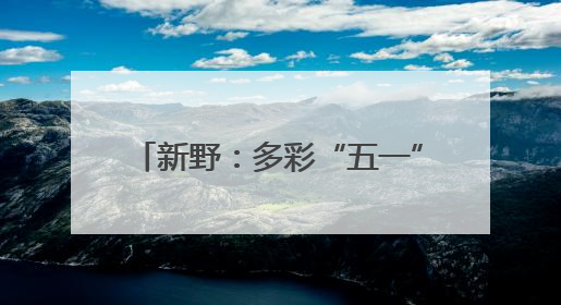 新野：多彩“五一” 田园风光引客来