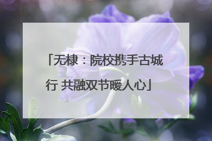 无棣：院校携手古城行 共融双节暖人心