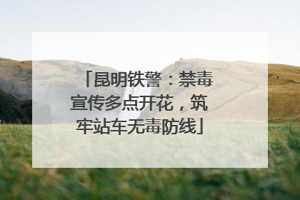 昆明铁警：禁毒宣传多点开花，筑牢站车无毒防线