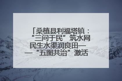 桑植县利福塔镇：“三问于民”筑水网 民生水渠润良田——“五图共治”激活基层治理新动能