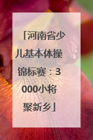 河南省少儿基本体操锦标赛：3000小将聚新乡