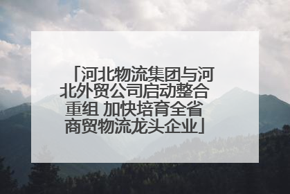 河北物流集团与河北外贸公司启动整合重组 加快培育全省商贸物流龙头企业