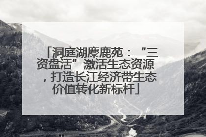 洞庭湖麋鹿苑：“三资盘活”激活生态资源，打造长江经济带生态价值转化新标杆