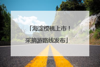 海淀樱桃上市！采摘游路线发布