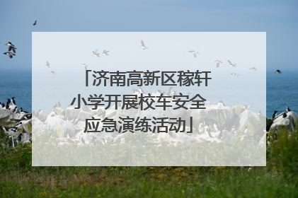 济南高新区稼轩小学开展校车安全应急演练活动
